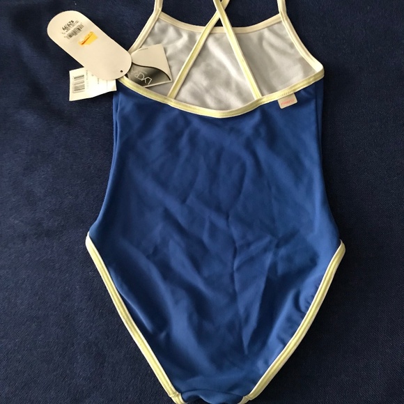 Firefly Girls One Piece Swimsuit NWT Royal Blue US 8 / 128 - Picture 2 of 7